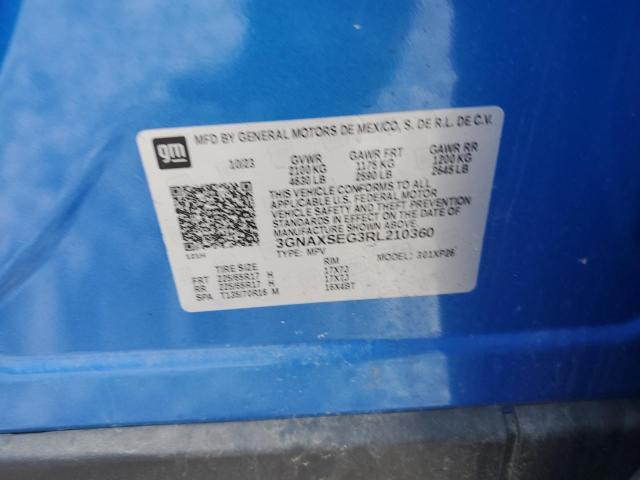 3GNAXSEG3RL210360 - 2024 CHEVROLET EQUINOX LS 蓝色 照片 13