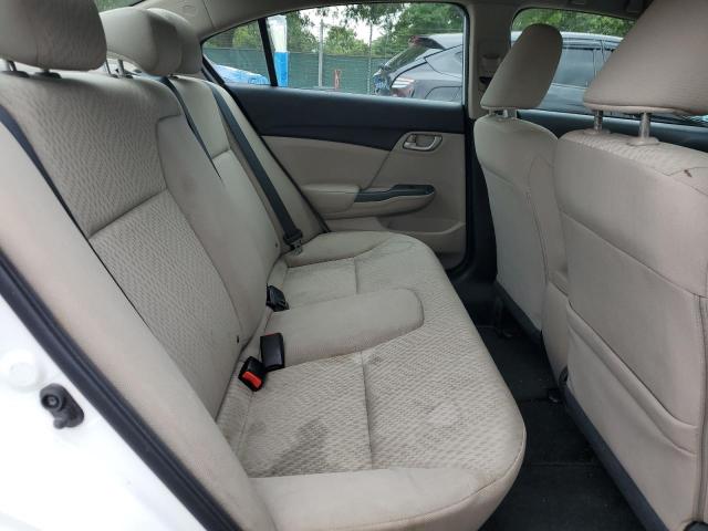19XFB2F50EE002445 - 2014 HONDA CIVIC LX WHITE photo 10