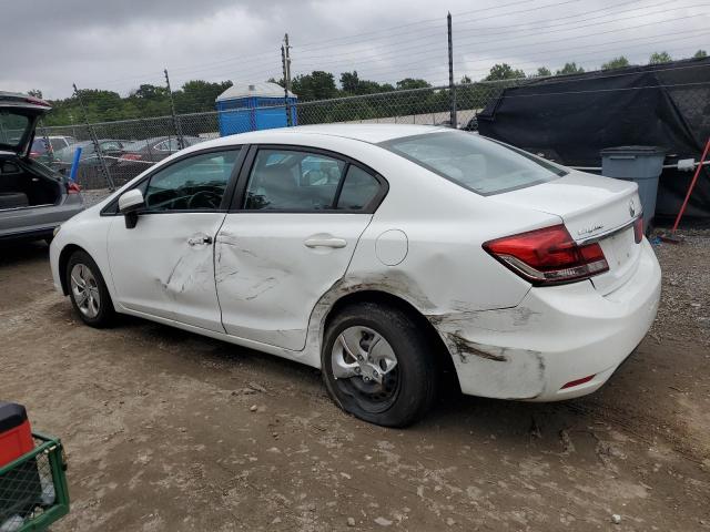 19XFB2F50EE002445 - 2014 HONDA CIVIC LX WHITE photo 2