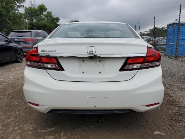 19XFB2F50EE002445 - 2014 HONDA CIVIC LX WHITE photo 6