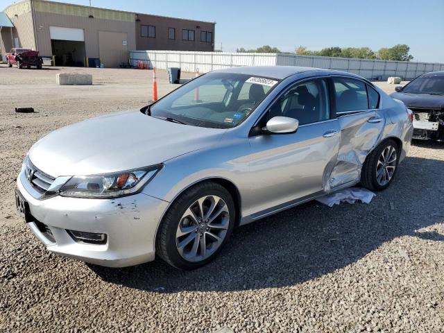 1HGCR2F59DA254857 - 2013 HONDA ACCORD SPORT SILVER photo 1