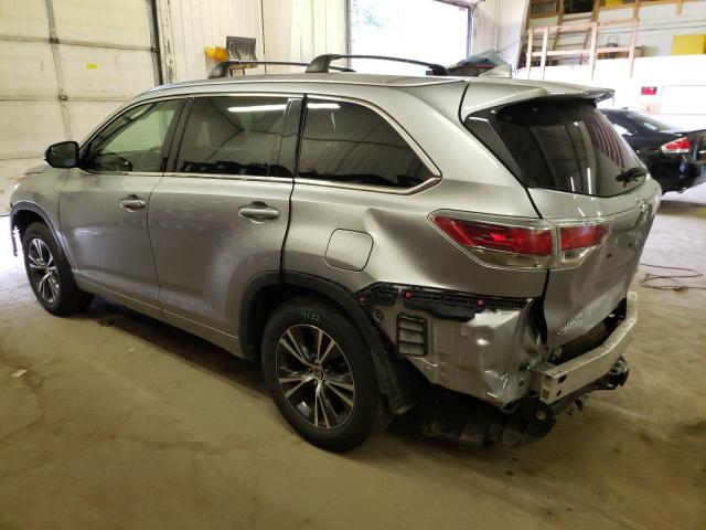 5TDJKRFH1GS275545 - 2016 TOYOTA HIGHLANDER XLE Gümüş foto 2