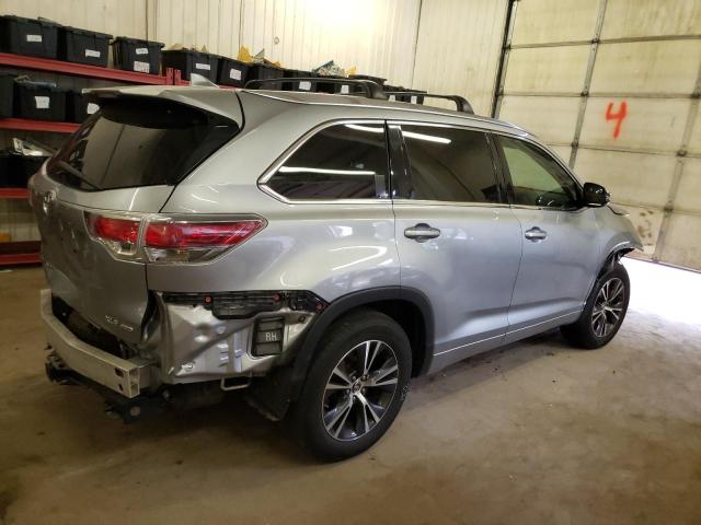 5TDJKRFH1GS275545 - 2016 TOYOTA HIGHLANDER XLE Gümüş foto 3