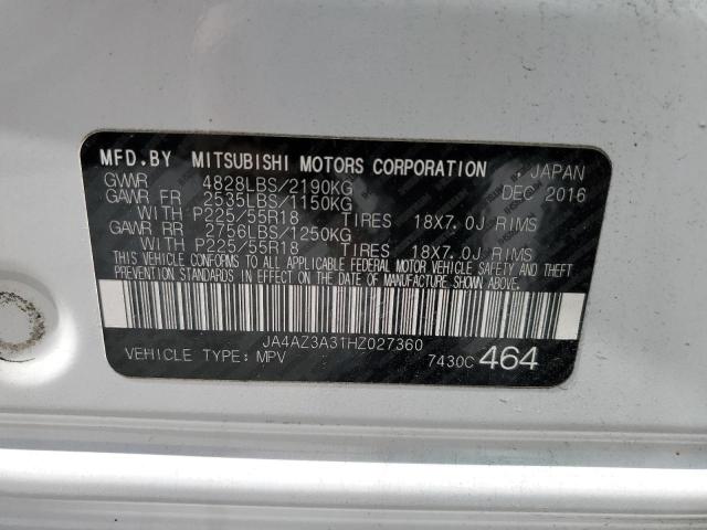 JA4AZ3A31HZ027360 - 2017 MITSUBISHI OUTLANDER SE WHITE photo 13