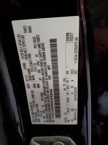 1FMCU9GD6HUE62044 - 2017 FORD ESCAPE SE BLACK photo 14