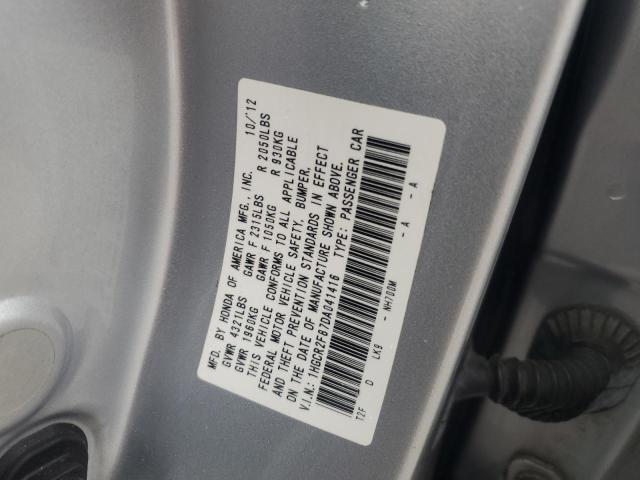 1HGCR2F87DA041416 - 2013 HONDA ACCORD EXL Күміс фото 12