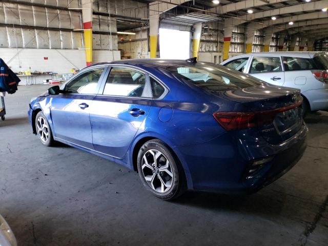 3KPF24AD9ME341990 - 2021 KIA FORTE FE BLUE photo 2