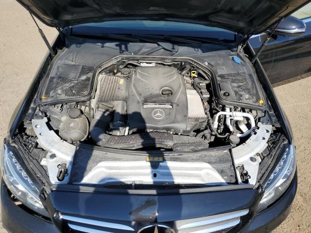 55SWF4KB5HU203475 - 2017 MERCEDES-BENZ C 300 4MATIC BLACK photo 11