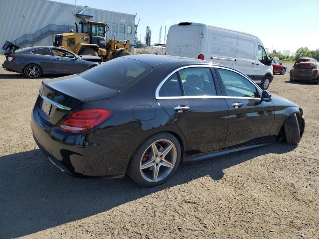 55SWF4KB5HU203475 - 2017 MERCEDES-BENZ C 300 4MATIC BLACK photo 3