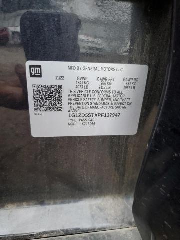 1G1ZD5STXPF137947 - 2023 CHEVROLET MALIBU LT BLUE photo 12