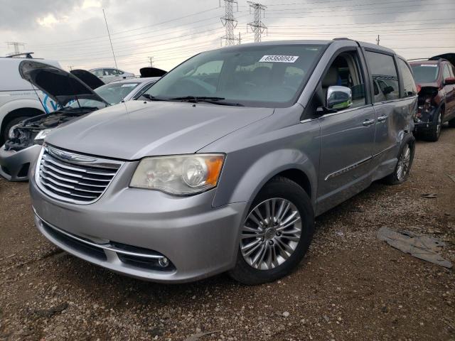 2C4RC1CG1DR589617 - 2013 CHRYSLER TOWN AND C TOURING L SILVER photo 1
