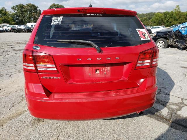 3C4PDCAB0DT598796 - 2013 DODGE JOURNEY SE RED photo 6