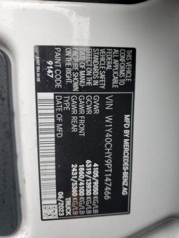 W1Y40CHY9PT147466 - 2023 MERCEDES-BENZ SPRINTER 2500 WHITE photo 13