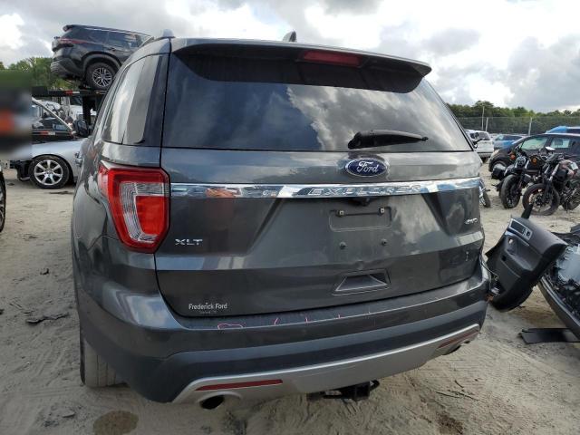 1FM5K8D82HGA85260 - 2017 FORD EXPLORER XLT CHARCOAL photo 6