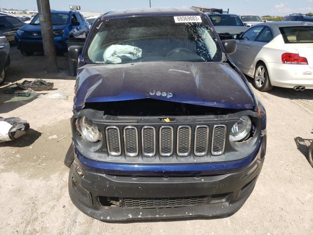 ZACCJAAB3HPE51364 - 2017 JEEP RENEGADE SPORT BLUE photo 5