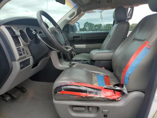 5TFCT54147X002100 - 2007 TOYOTA TUNDRA DOUBLE CAB SR5 WHITE photo 7