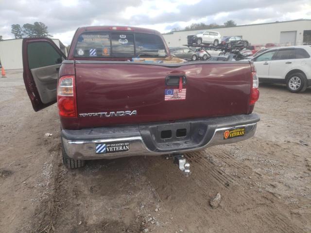 5TBRU34116S477535 - 2006 TOYOTA TUNDRA ACCESS CAB SR5 MAROON photo 6
