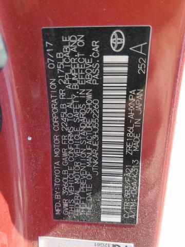 JTNKARJE3HJ552260 - 2017 TOYOTA COROLLA IM RED photo 13