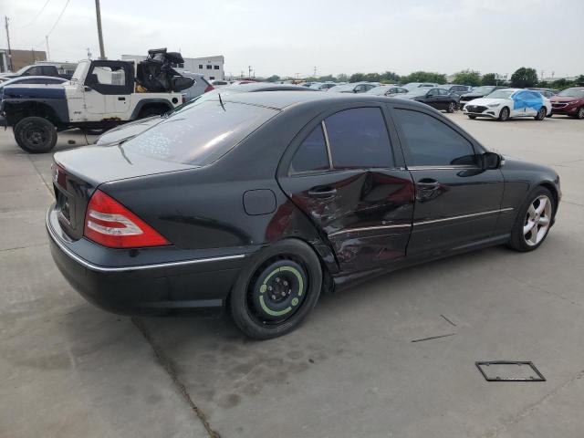 WDBRF52H06F764439 - 2006 MERCEDES-BENZ C 230 BLACK photo 3