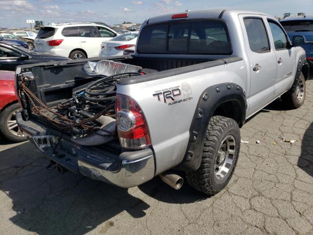 3TMJU4GN6AM108672 - 2010 TOYOTA TACOMA DOUBLE CAB PRERUNNER SILVER photo 3