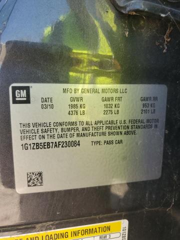 1G1ZB5EB7AF230084 - 2010 CHEVROLET MALIBU LS ყავისფერი ფოტო 12