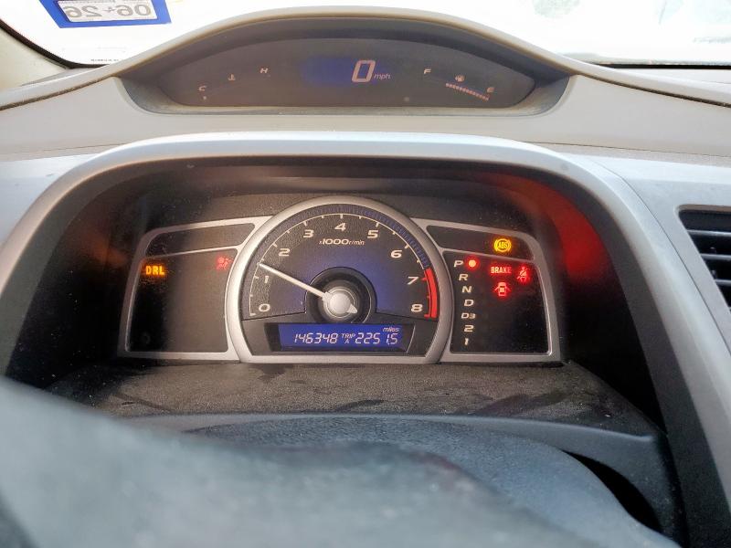 2HGFG12646H565581 - 2006 HONDA CIVIC LX GRAY photo 9