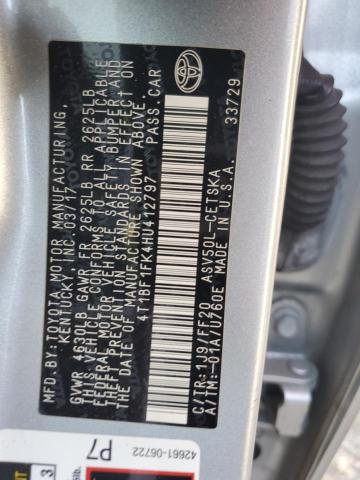 4T1BF1FK4HU412797 - 2017 TOYOTA CAMRY LE SILVER photo 12