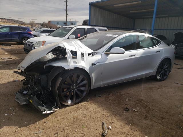 5YJSA1E23GF122448 - 2016 TESLA MODEL S Արծաթագույն լուսանկար 1