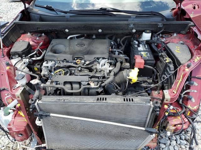 2T3P1RFV7MW205092 - 2021 TOYOTA RAV4 XLE RED photo 12