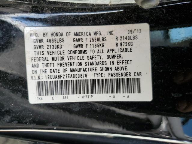 19UUA8F27EA000876 - 2014 ACURA TL BLACK photo 12
