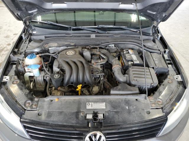 3VW2K7AJ8BM380608 - 2011 VOLKSWAGEN JETTA BASE GRAY photo 11