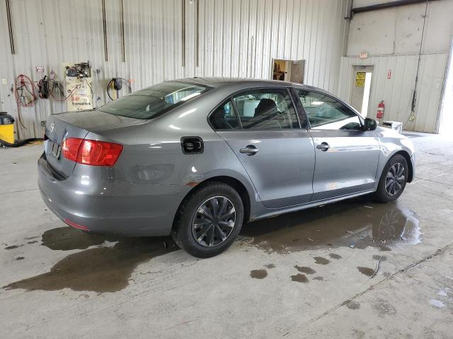 3VW2K7AJ8BM380608 - 2011 VOLKSWAGEN JETTA BASE GRAY photo 3