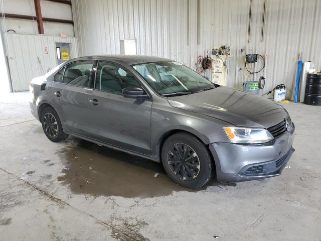 3VW2K7AJ8BM380608 - 2011 VOLKSWAGEN JETTA BASE GRAY photo 4