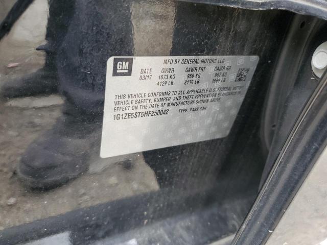 1G1ZE5ST5HF250042 - 2017 CHEVROLET MALIBU LT 黑色 照片 12