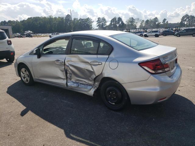 2HGFB2F58DH559298 - 2013 HONDA CIVIC LX SILVER photo 2