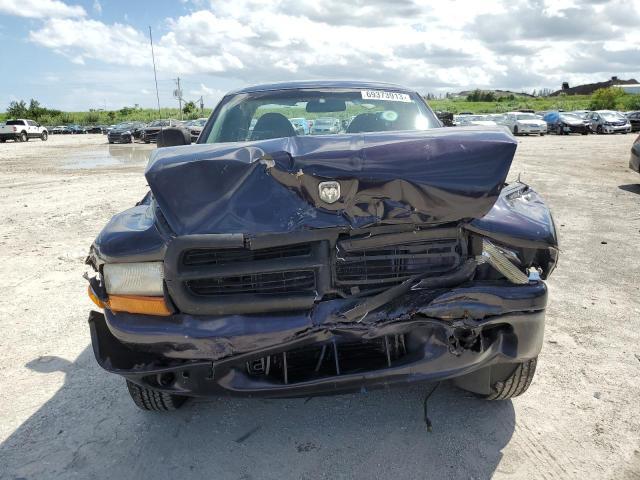1B7GL22Y3WS703061 - 1998 DODGE DAKOTA BLUE photo 5