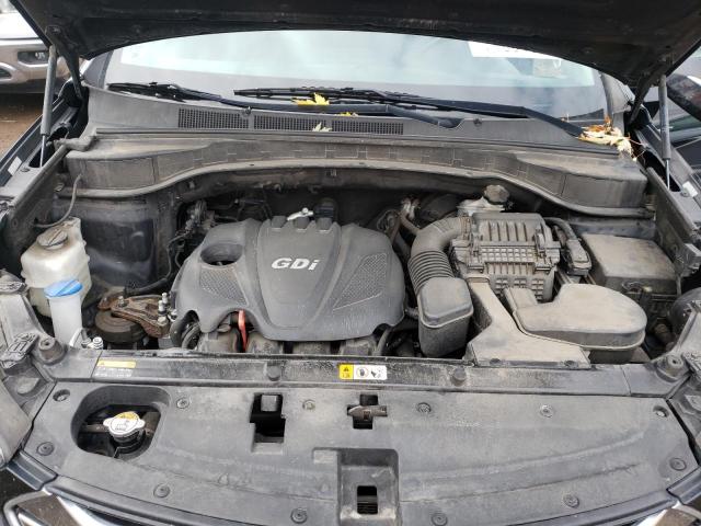 5XYZUDLB5GG307927 - 2016 HYUNDAI SANTA FE S BLACK photo 12