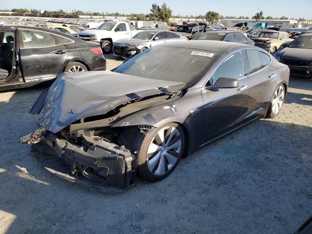 5YJSA1E24MF421667 - 2021 TESLA MODEL S Մոխրագույն լուսանկար 1
