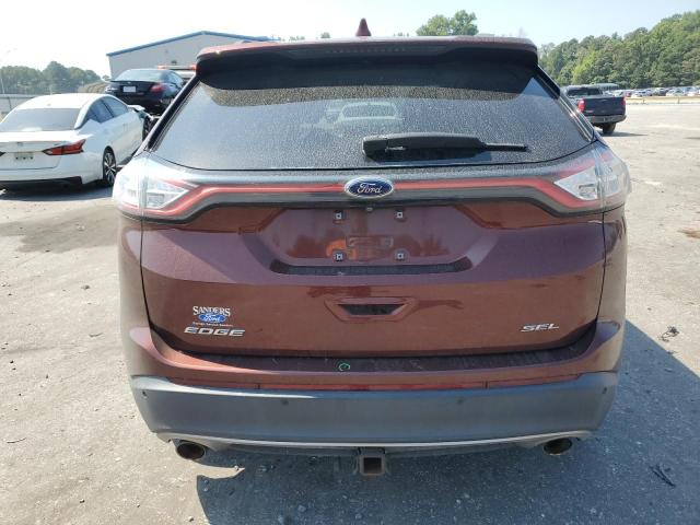 2FMPK3J82GBC62847 - 2016 FORD EDGE SEL BURGUNDY photo 6