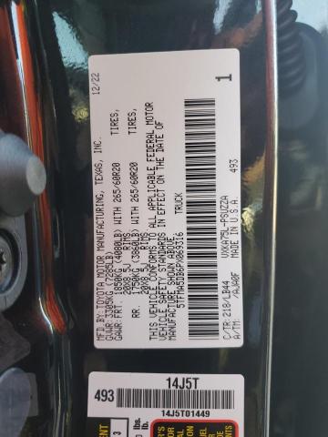 5TFMA5DB6PX069316 - 2023 TOYOTA TUNDRA CREWMAX PLATINUM Schwarz Foto 13