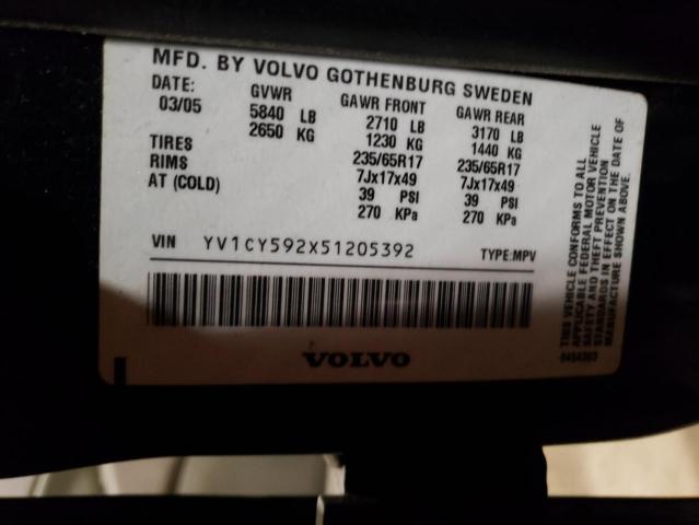 YV1CY592X51205392 - 2005 VOLVO XC90 BLUE photo 13
