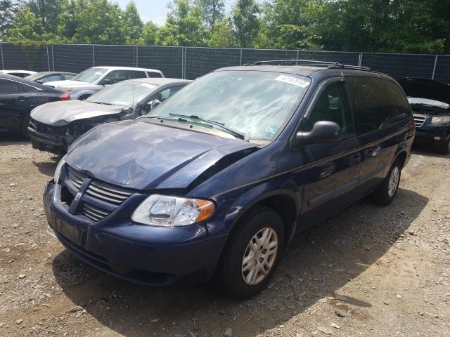 1D4GP24R05B323624 - 2005 DODGE GR CARAVAN SE BLUE photo 2