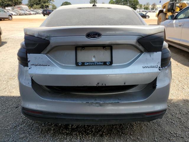 3FA6P0UU3ER368754 - 2014 FORD FUSION S HYBRID SILVER photo 6