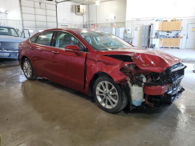 3FA6P0SU2KR211344 - 2019 FORD FUSION TITANIUM RED photo 4