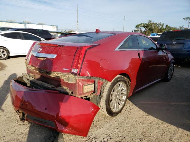 1G6DP1ED5B0167152 - 2011 CADILLAC CTS PREMIUM COLLECTION RED photo 3