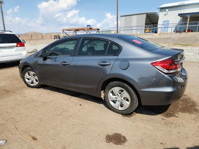 19XFB2F51DE098004 - 2013 HONDA CIVIC LX GRAY photo 2