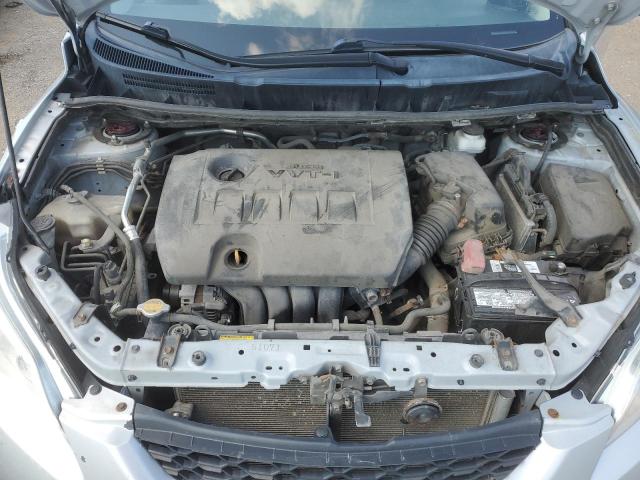 2T1KU4EE9CC811413 - 2012 TOYOTA COROLLA MA SILVER photo 11