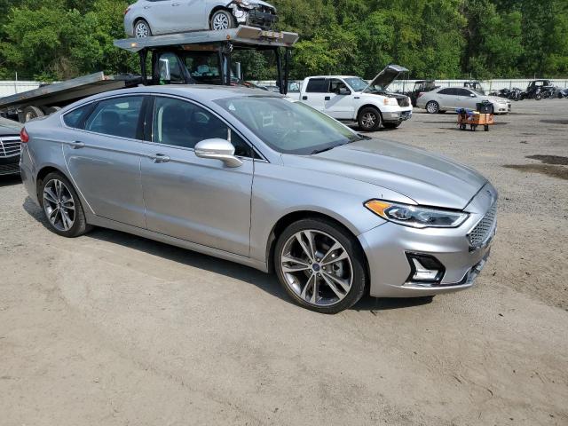 3FA6P0D92LR191834 - 2020 FORD FUSION TITANIUM 银色 照片 4