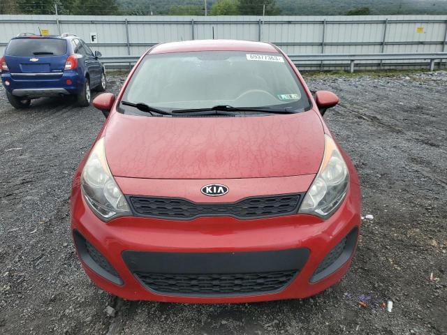 KNADM5A35D6128424 - 2013 KIA RIO LX RED photo 5