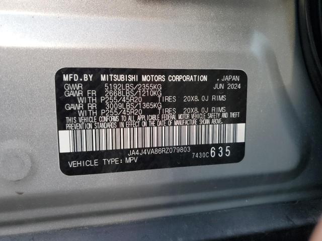 JA4J4VA86RZ079803 - 2024 MITSUBISHI OUTLANDER SE Արծաթագույն լուսանկար 13